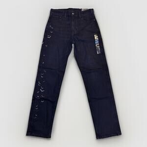 American Eagle High Waisted Bat Stretch Jeans Straight Size 4 Standard 27W NWT